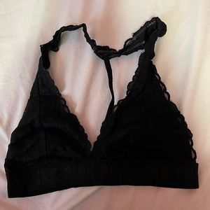 Black lace bralette from PINK VS